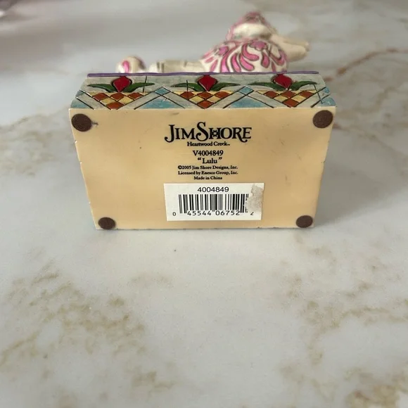 Jim Shore “Lulu” Pink and Cream Poodle Figurine - Picture 2 of 8